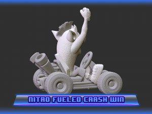 3d printable crash team racing nitro fueled based crash bandicoot 3D 打印模型