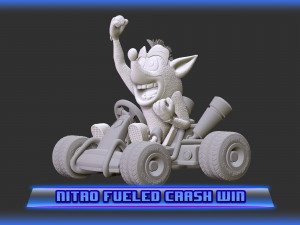 3d printable crash team racing nitro fueled based crash bandicoot 3D 打印模型