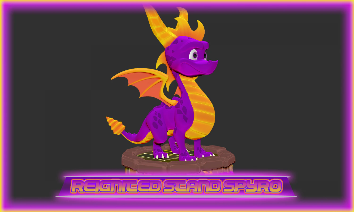 reignited triology based spyro 3D Print Model .c4d .max .obj .3ds .fbx .stl .blend 