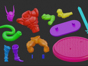 dragon ball z - janemba Model Cetak 3D