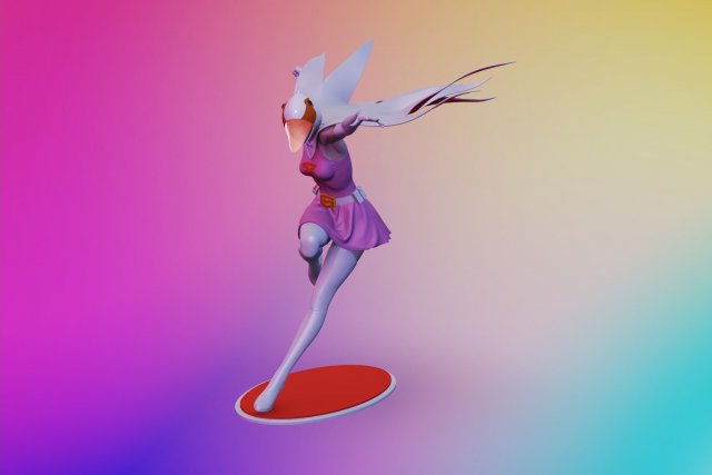 g-force - gatchaman - swam princess Model Cetak 3D .c4d .max .obj .3ds .fbx .stl .blend 