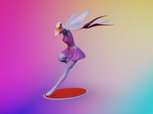 g-force - gatchaman - swam princess Model Cetak 3D
