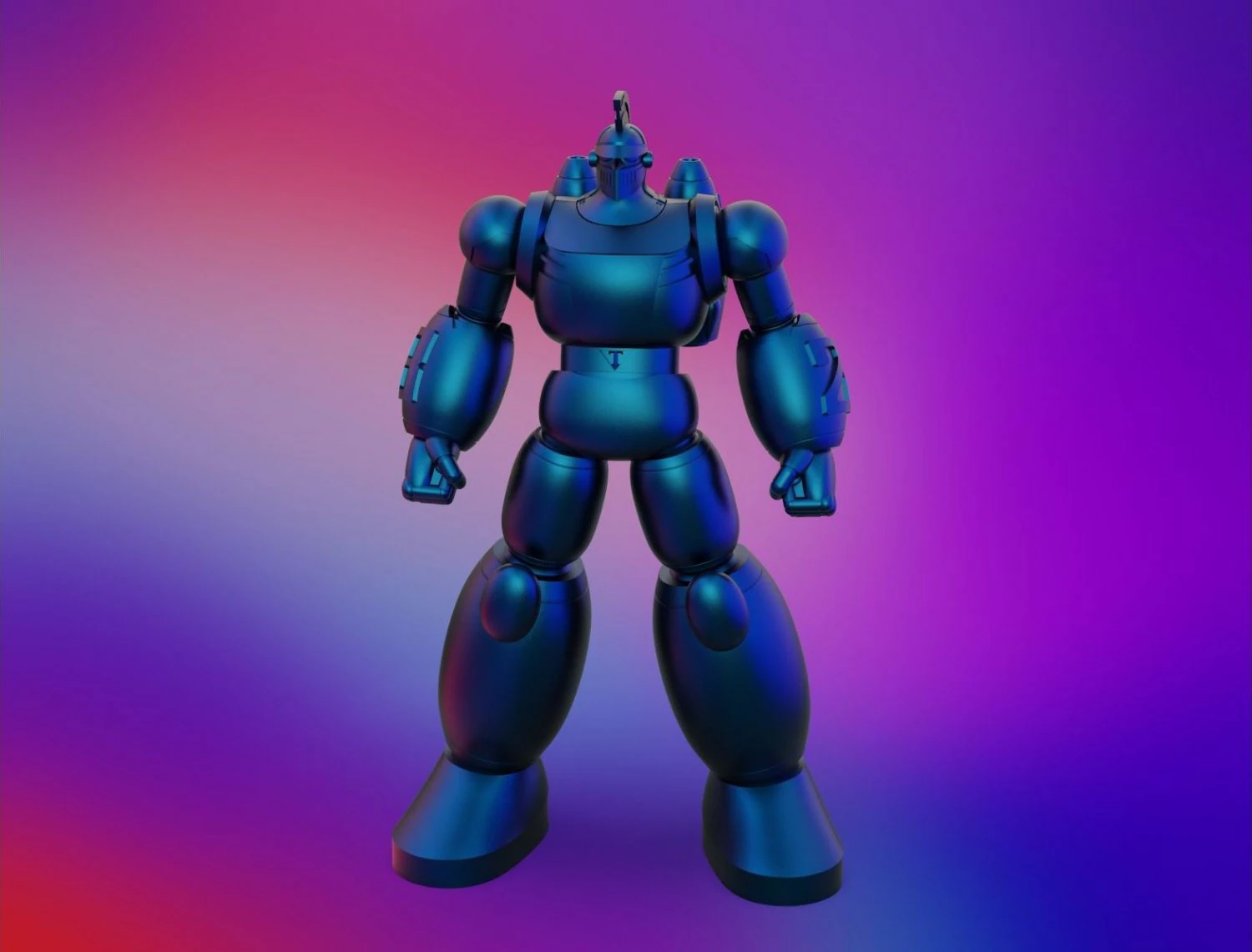 tetsujin 28-go 3D Print Model .c4d .max .obj .3ds .fbx .stl .blend 