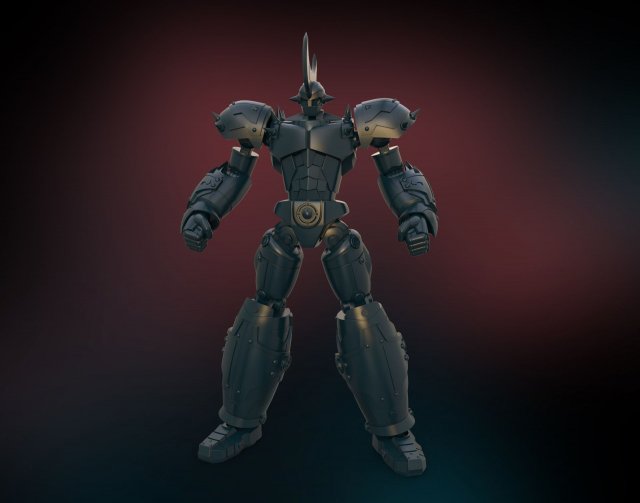 new robot king Modelo de impresión 3D .c4d .max .obj .3ds .fbx .stl .blend 