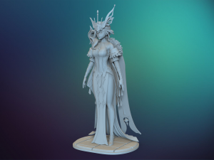 genshin impact signora 3D 프린트 모델