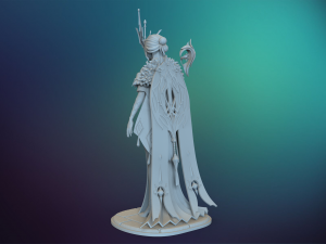 genshin impact signora 3D Baskı Modeli