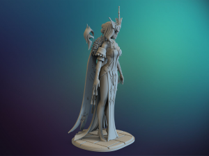 genshin impact signora 3D Baskı Modeli