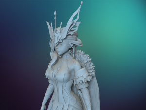 genshin impact signora 3D Baskı Modeli