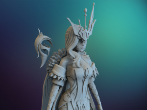 genshin impact signora 3D Baskı Modeli
