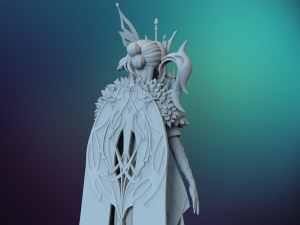 genshin impact signora 3D Baskı Modeli