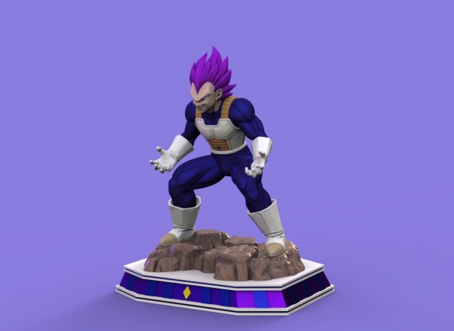 vegeta hakaishin 3d print model 3D Print Model .c4d .max .obj .3ds .fbx .stl .blend 