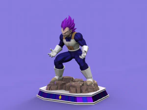 Vegeta Hakaishin 3D-Druckmodell 3D Druckmodell