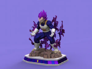 vegeta hakaishin 3d print model 3D Print Model