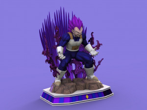 vegeta hakaishin 3d print model 3D Print Model