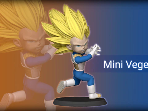 Mini Goku inspirado no modelo de impress&atilde;o 3D da s&eacute;rie de TV Dragon Ball Daima Modelo de Impressão 3D