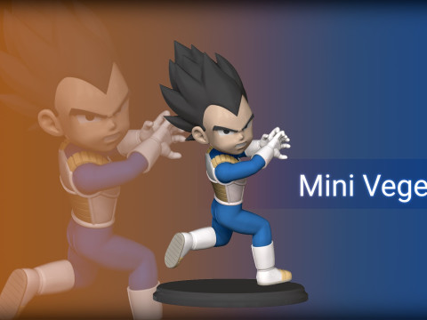 Mini Goku inspired on Dragon Ball Daima tv series 3D print model Model Cetak 3D