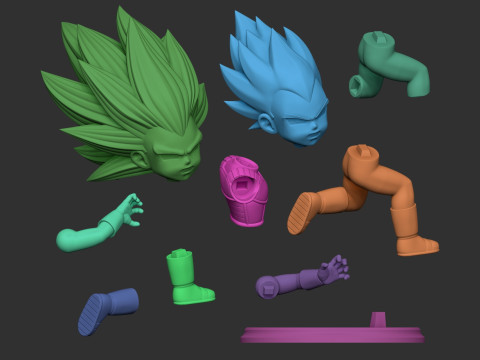 Mini Goku inspired on Dragon Ball Daima tv series 3D print model Model Cetak 3D