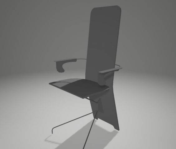 cafe chair Modelo 3D .c4d .max .obj .3ds .fbx .stl .blend 
