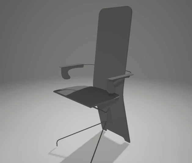 cafe chair 3D Model .c4d .max .obj .3ds .fbx .stl .blend 