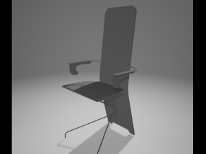 cafe chair 3D 모델