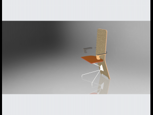 cafe chair Modelo 3D