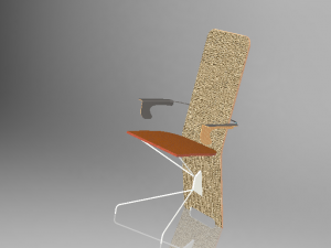 cafe chair Modelo 3D