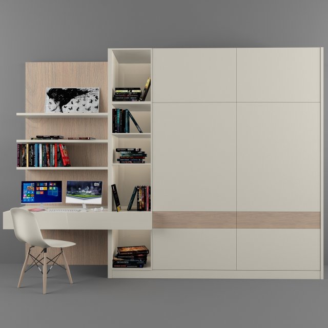 wardrobeworkspace Modelo 3D .c4d .max .obj .3ds .fbx .stl .blend 