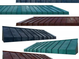 awning kitbash collection 3D Model
