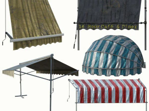 tendalino kitbash 02 Modello 3D