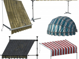 awning kitbash 02 Model 3D
