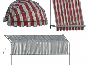 awning kitbash 02 Model 3D