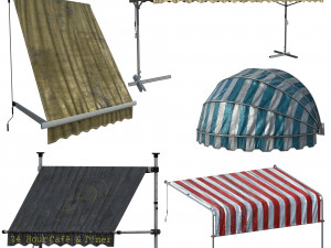 awning kitbash 02 Model 3D