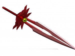 red sword Modelo 3D