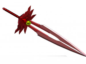 rood zwaard 3D Model