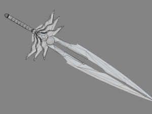 red sword 3D-Modell