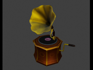 gramophone 3D Model