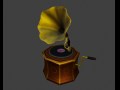 gramophone Modelo 3D