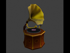 gramophone Modelo 3D