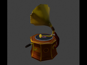 gramophone Modelo 3D