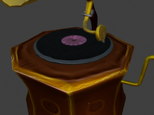 gramophone Modelo 3D