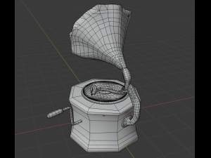 gramophone Modelo 3D