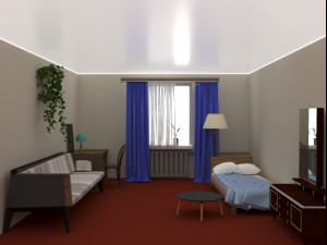 ussr apartment interior 3D 모델