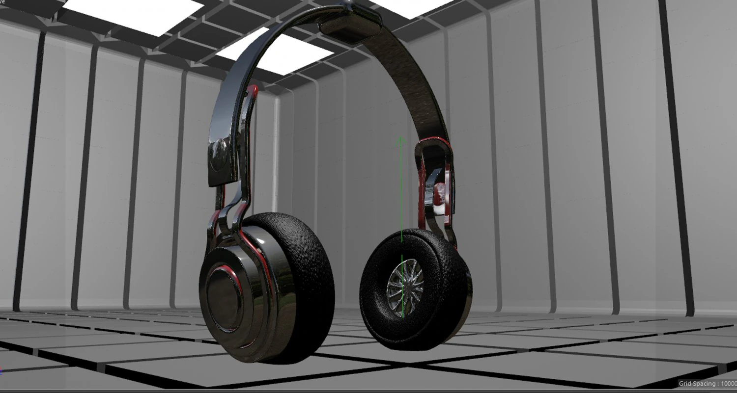 headphone 3D Model .c4d .max .obj .3ds .fbx .stl .blend 