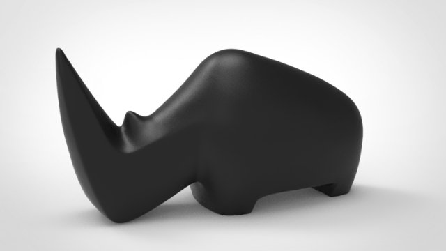 minimal rhino 3Dプリントモデル .c4d .max .obj .3ds .fbx .stl .blend 