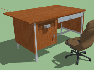 table office 3D 모델
