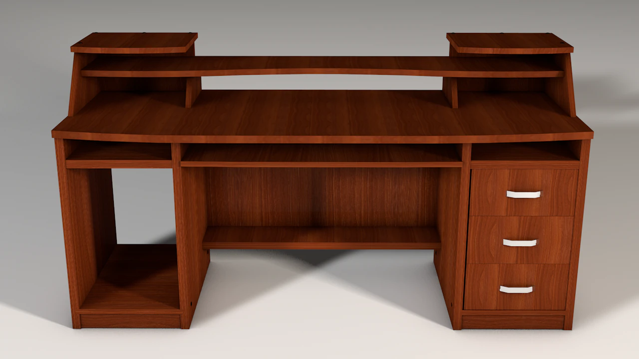 Computertisch 3D Modell .c4d .max .obj .3ds .fbx .stl .blend 