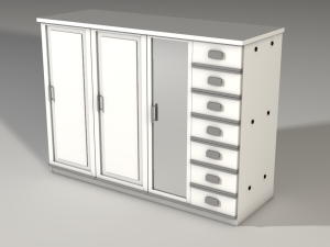 bedroom cupboard 3D 模型