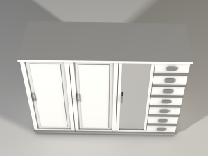 bedroom cupboard 3D 模型