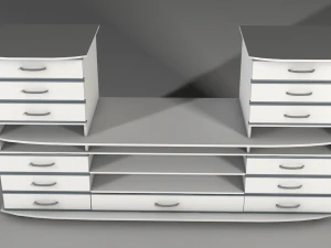 credenza Modello 3D