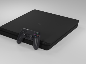 3D model PlayStation 2 Low Poly console VR / AR / low-poly